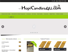 Tablet Screenshot of hopicandles4u.com